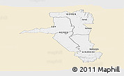 Classic Style Panoramic Map of UASIN GISHU, single color outside