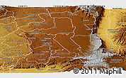 Physical Panoramic Map of UASIN GISHU