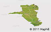 Satellite Panoramic Map of UASIN GISHU, cropped outside