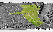 Satellite Panoramic Map of UASIN GISHU, desaturated