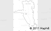 Blank Simple Map of UASIN GISHU, cropped outside