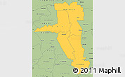 Savanna Style Simple Map of UASIN GISHU