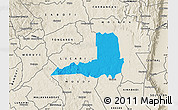 Political Map of SOY, shaded relief outside