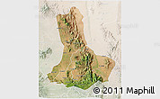 Satellite 3D Map of WEST POKOT, lighten