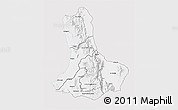 Silver Style 3D Map of WEST POKOT, single color outside