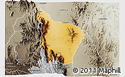 Physical 3D Map of SIGOR, semi-desaturated