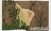 Satellite 3D Map of SIGOR, darken