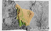 Satellite 3D Map of SIGOR, desaturated