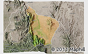 Satellite 3D Map of SIGOR, semi-desaturated