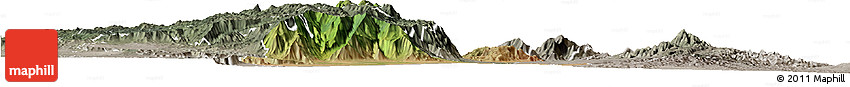 Satellite Horizon Map of SIGOR, semi-desaturated