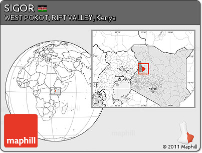 Blank Location Map of SIGOR, highlighted country, highlighted parent region
