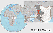 Gray Location Map of SIGOR, highlighted country, highlighted grandparent region