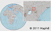 Gray Location Map of SIGOR, highlighted parent region, within the entire country, hill shading