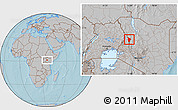 Gray Location Map of SIGOR, hill shading