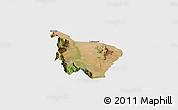 Satellite Panoramic Map of SIGOR, single color outside