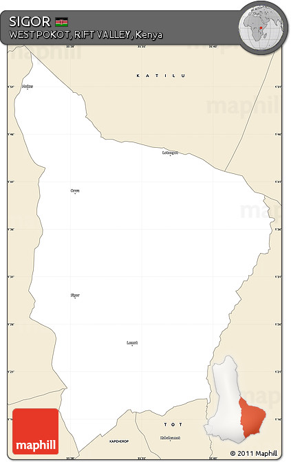 Classic Style Simple Map of SIGOR