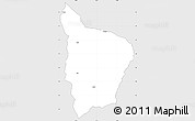 Silver Style Simple Map of SIGOR, single color outside