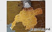 Physical 3D Map of WESTERN, darken