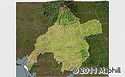 Satellite 3D Map of WESTERN, darken