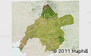 Satellite 3D Map of WESTERN, lighten