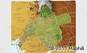 Satellite 3D Map of WESTERN, physical outside