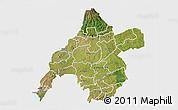 Satellite 3D Map of WESTERN, single color outside