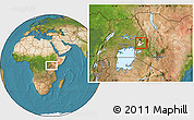 Satellite Location Map of KIMILILI, highlighted parent region