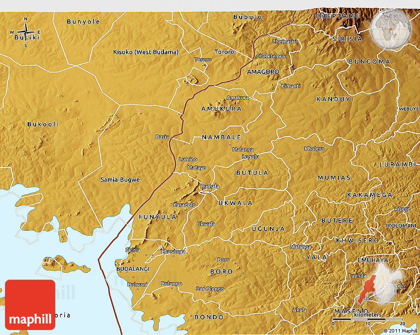 Physical 3D Map of BUSIA