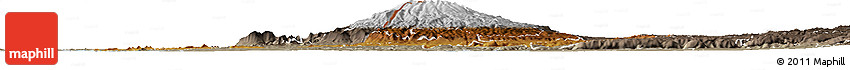 Physical Horizon Map of WESTERN, semi-desaturated