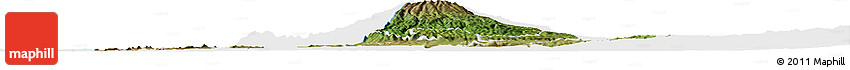Satellite Horizon Map of WESTERN, single color outside