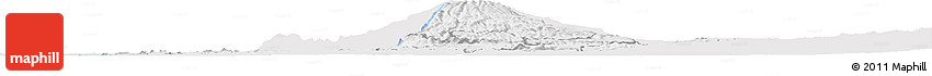Silver Style Horizon Map of WESTERN, single color outside