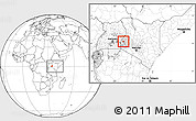 Blank Location Map of MUMIAS, highlighted parent region, within the entire country
