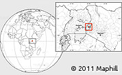 Blank Location Map of MUMIAS, highlighted parent region, highlighted grandparent region