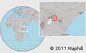 Gray Location Map of MUMIAS, highlighted parent region, highlighted grandparent region, within the entire country