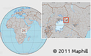 Gray Location Map of MUMIAS, highlighted parent region, highlighted grandparent region