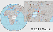Gray Location Map of MUMIAS, highlighted parent region