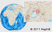 Shaded Relief Location Map of MUMIAS, highlighted parent region, highlighted grandparent region