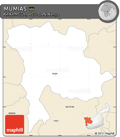 Classic Style Simple Map of MUMIAS