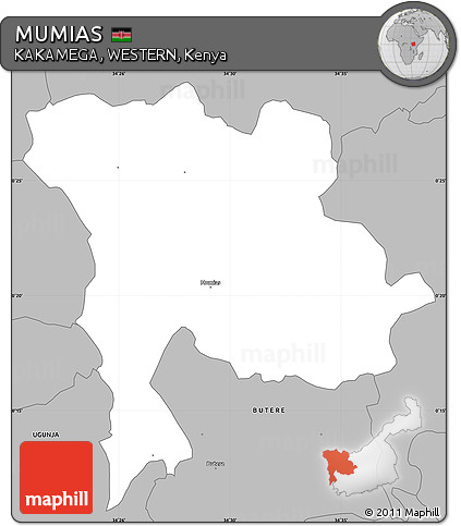 Gray Simple Map of MUMIAS