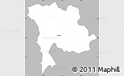 Gray Simple Map of MUMIAS, single color outside