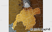 Physical Map of WESTERN, darken