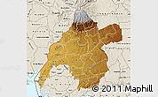 Physical Map of WESTERN, shaded relief outside