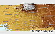 Physical Panoramic Map of WESTERN