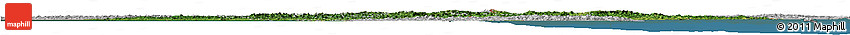 Satellite Horizon Map of North Korea, lighten, desaturated, land only