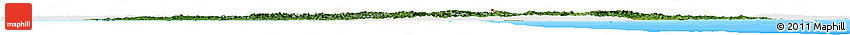 Satellite Horizon Map of North Korea, single color outside, bathymetry sea