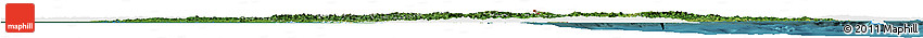 Satellite Horizon Map of North Korea, single color outside