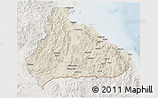 Shaded Relief 3D Map of Kangwon, lighten