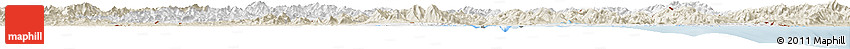 Classic Style Horizon Map of Kangwon