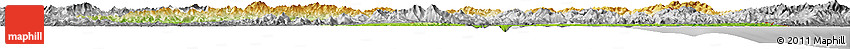 Physical Horizon Map of Kangwon, desaturated