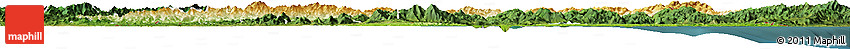 Physical Horizon Map of Kangwon, satellite outside